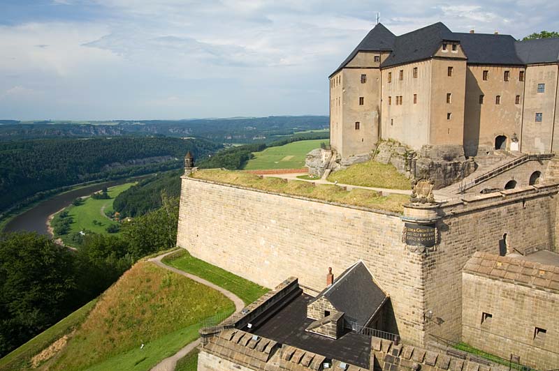 Königstein Fortress and the Elbe river valley