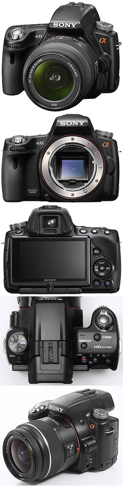 Camera tech data for Sony Alpha SLT-A33