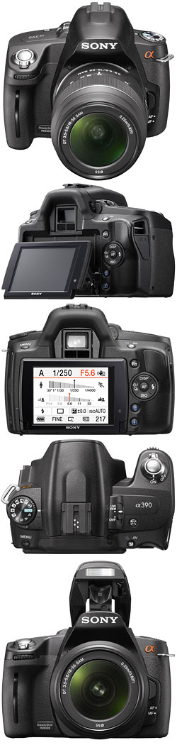 sony a390 video recording