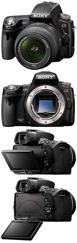 Camera tech data for Sony Alpha SLT-A55V