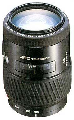 Lens tech data for Minolta AF 100-300/4.5-5.6 APO