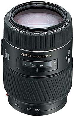 Lens tech data for Minolta AF 100-300/4.5-5.6 APO (D)