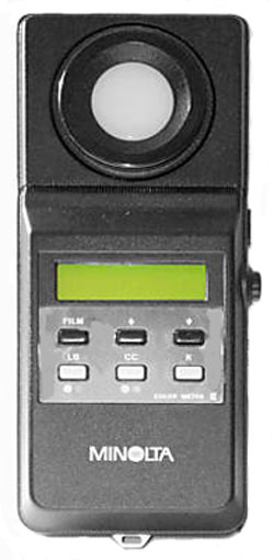 Exposure meter tech data for Minolta Color Meter Ⅱ